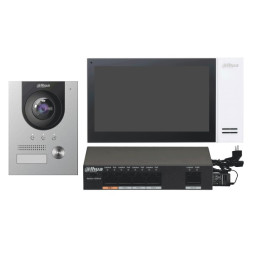 Комплект Dahua DHI-KTP01(S), DH-VTO2202F-P+DH-DH-VTH2421FW-P