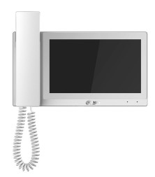 Монитор видеодомофона IP Dahua DH-VTH5421EW-H, 7 дюймовый, с трубкой, белый, разрешение 1024x600
