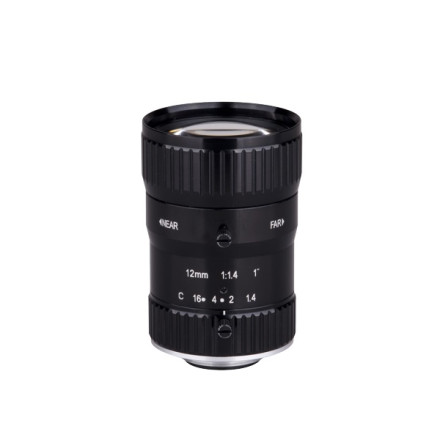 Объектив Dahua DH-PFL12-K10M, 12мм, 10Мп, F1.4-16, тип крепления - С