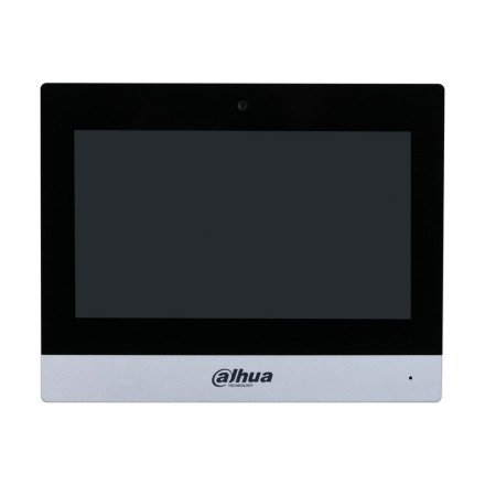 Монитор видеодомофона IP Dahua DHI-VTH8A21KMS-CW, 7 дюймовый, WiFi, с камероой, серебрянный, разрешение 1024x600