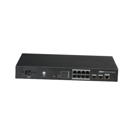 Коммутатор Dahua DH-PFS4210-8GT-120, 8-портовый, гигабитный, 8PoE, управляемый
